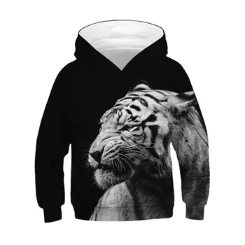 Ulv, Tiger, Løve 3D-Print Drenge Hættetrøjer Teens Efteråret Overtøj Børn Hooded Sweatshirt Tøj Børn Pullover med Lange Ærmer Toppe