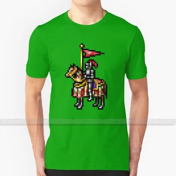 Heroes of Might and Magic Knight Retro Pixel DOS-spil, loftvifte shirt Til Mænd, Kvinder T-Shirt med Print Top-Shirts Bomuld, Cool T shirts