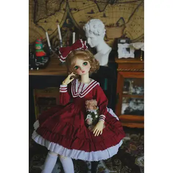 Fantasi Lolita Kjole Til 1/6 1/4 MSD 1/3 SD-DZ AOD YOSD BJD Dukke Dollfie Outfit