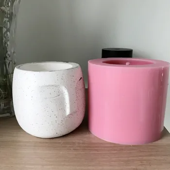 Stor Have Pot Forme til Konkrete Desktop Udsmykning Vase Gøre Silikone Pot Skimmel Cement Plantning-Skimmel