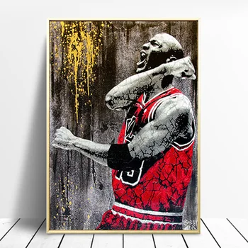 Basketball Stjerne Klassiske Kobe Bryant Plakat og Print på Lærred Maleri på Væg Kunst Billede til stuen, boligindretning Cuadros