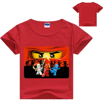 Sommeren 2019 Drenge T-Shirt Legoes T-shirt Baby Ninjago Boy t-shirt Korte Ærmer Børn Sommer Tøj Toddler Dreng Shirts