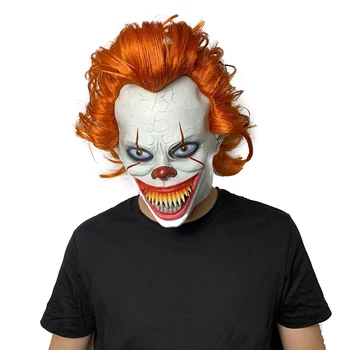Stephen King ' s It-Maske Horror Klovn Pennywise Joker Maske Klovn Maske Halloween Cosplay Kostume, Rekvisitter Part Fancy Kjole Kostume