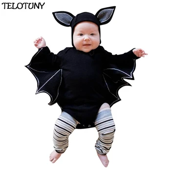 TELOTUNY 2018 MODE Toddler Nyfødte Baby Drenge Piger Halloween Cosplay Kostume Romper Hat Outfits Sæt IU30