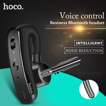 HOCO Business Bluetooth-Hovedtelefoner støjreducerende stemmestyring Trådløse Hovedtelefon Med Mikrofon Bil Sport Headset til iPhone XS Antal