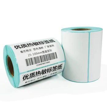 Termisk Label Selvklæbende Mærkat 50-80mm Papir Supermarked Pris Blank Etiket Direct Print, Papir, Vandtæt Anti Alkohol, Olie-bevis
