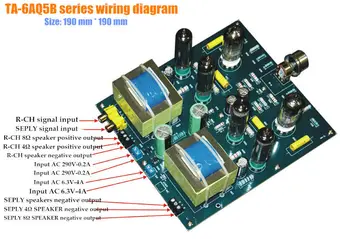 Nobsound N2+6AQ5(6005) push-pull-rørforstærker DIY KIT til magten Lyd HIFI-12W+12W