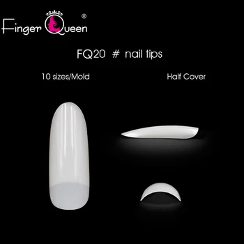 Falske Negle 500p Stiletto Klo Tips Halvdelen dæk Skarpe Negle Manicure Akryl UV Gel Naturlige