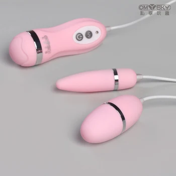 OMYSKY 10 frekvens vandtæt g-spot vagina og klitoris stimulator massageapparat vedhæftede filer dobbelt vibrator,kvindelige onani