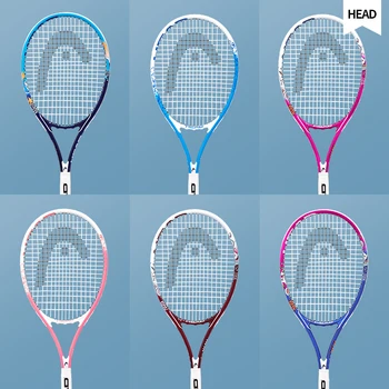 Original Hoved Kvindelige Tennis-Ketcher Sharapova raquete de tennis aluminium Carbon Fiber Top Materiale, tennis string 8 farver L1 L2