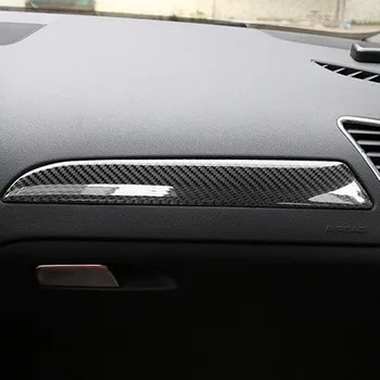 Sansour Bil Gear Panel Gear For Audi A4 B8 A5 Q5 2009 - 2016 Carbon Fiber 4stk Vindue Dør Panel Indretning Cover Sticker Trim