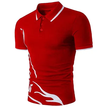 ZOGAA Mænd Polo Shirt Kort Ærme Casual Bomuld Solid Anti-skrumpe herre clothin plaid shirt