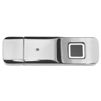 32GB Fingeraftryk Lås, USB-Flash-Drev Krypteret Ved U Disk, Bærbare Hurtig Identifikation af Hukommelse Kontrol Fingeraftryk Lås i Sølv.