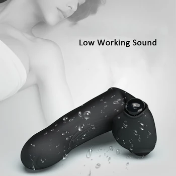 Finger vibrations-ærme Sex Legetøj Til Kvinder, Kvindelige silikone, vandtæt tavs Flirte lille tunge massage klitoris stimulation