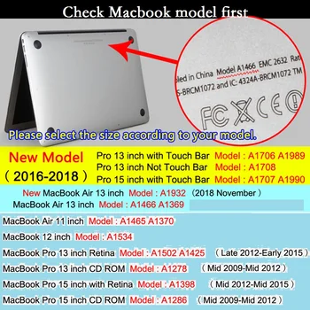 Solid Coque til MacBook Pro Retina 12 13 15 Laptop Sag A1398 A1502 Mat PVC Cover til Mac book Air Pro Retina 11 12 13 15 Tilfælde