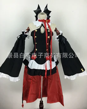 Anime Seraph I Slutningen Cosplay Owari ingen Seraph Cosplay Krul Tepes Uniform Kjole Outfits med 4 Hårnåle Cosplay Kostume