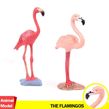 Action&Legetøj Figur Dyreliv Dyr Flamingo Simulering PVC-Model Collectible Dukke Figur Indsamling Til Børne Børn Gave