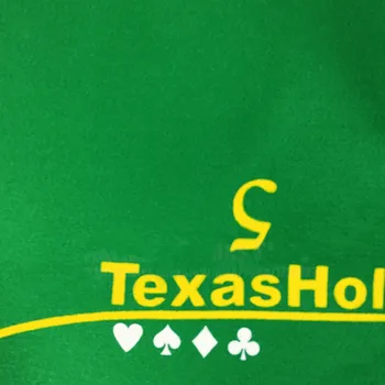 Nye 180*90cm Poker Tabel Klud Texas Hold ' em Poker Layout Dug Følte 10 Spillere Poker Mat / Tapis Poker