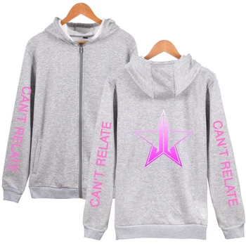 WAMNI Jeffree Star Zip Hooded Sweatshirt Mode Print Hip Hop Streetwear Zip Hooded Sweatshirt Løs Pullover Unikke 2020