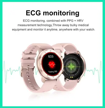 DT89 Smart Ur Kvinder Mænd EKG, puls Overvågning af blodtryk IP68 Vandtæt Fitness Tracker dame smart Band vs P8 DT88