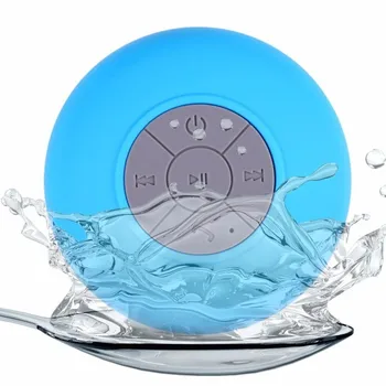 Badeværelse Bærbare sugekop mini-blue-tooth højttaler afspiller, håndfri besvarelse af telefonen vandtæt badeværelse tilbehør til bilen