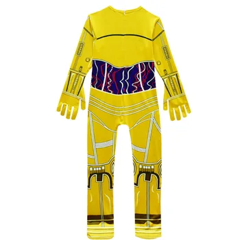 Kids Costumes Movie Star Wars Kostumer Robot Cosplay Kids Halloween Kostume til Børn Robot Drenge Hovedbeklædning Karneval Tøj