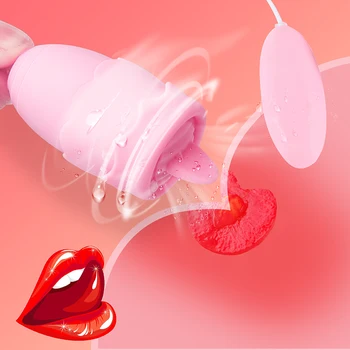 Kvindelige Køn Brystvorte Suger Klitoris og G-spot Stimulator Sex Legetøj Til Kvinder Oralsex Licking Tunge USB Power Vibrator Vibrator