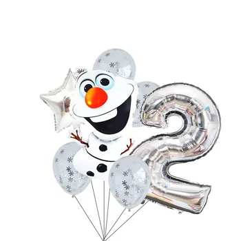 7pcs Frosne Party Balloner Snemand 32 