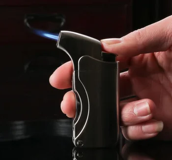 Multi-funktion Med Kniv Butan Jet Fakkel oppustelige Gas Lighter Militære Udendørs Vindtæt cigartobak lettere