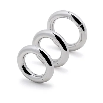 5 Størrelsen Magnetisk Metal Penis Cock Ring Beklædning Bundet Bold Båre Pungen Pik Ring Sex Legetøj til Mænd Fysiske Forsinke Ejakulation