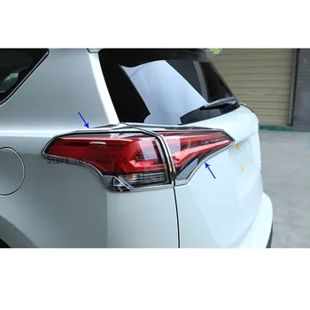 Bilen kroppen bageste hale back Light lampe ramme stick chrome ABS dække trim 4stk For Toyota RAV4 2016 2017 2018