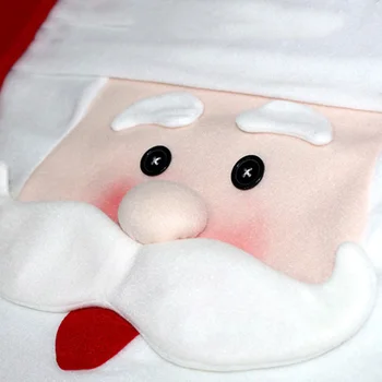 Santa Claus Mrs. Claus Cap stolebetræk julefrokost Bord Dekoration til Hjemmet Stol Tilbage Dække Decoracion