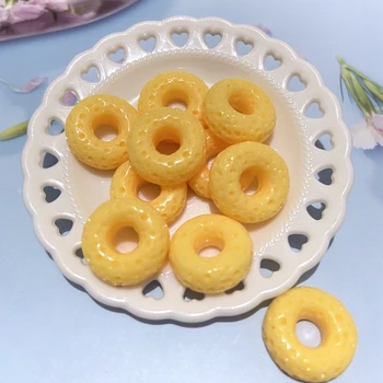 50stk/sæt Mini Blandede Donuts Kage Macarone Dessert Figurer Figurer DIY Håndværk Home Decor Telefonen Sagen Levering Ornament Tilbehør