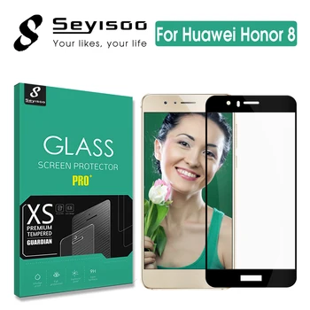 Oprindelige Seyisoo Premium-0,3 mm 2.5 D 9H Fuld Dækning Skærm Protektor Hærdet Glas Til Huawei Honor 8 Honor8 Beskyttende Film