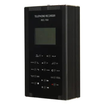 Telefonsamtale Optager,Automatisk/manuel Telefon Optager med Loop Optagelse,Ekstern Højttaler og Tid/Dato Stempel