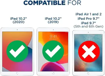 2stk Tablet Hærdet Glas Skærm Protektor Cover for Apple IPad 2020 8 10,2 Tommer HD Anti-Fingeraftryk Hærdet Film
