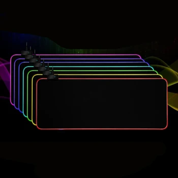 Gaming musemåtte Overdimensionerede Fine Overflade Vandtæt Syning Bruser Klud Pad Farverige Lys RGB Lysende Lampe