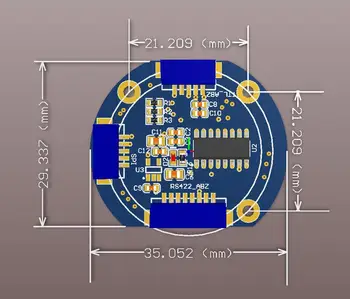 Magnetisk Encoder, Vinkel Sensor, TLE5012B, Høj Præcision 15 Bit, ABZ, SPI, RS422