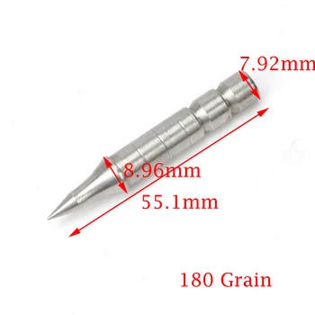 12pc ID 8.0 mm pile 100/120/180 korn Arrow Point Bueskydning Broadheads For Recurve Compound Bue Skydning Pil Tips