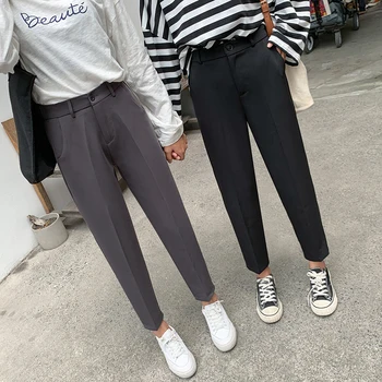 OL Office Style Kvinders Passer Bukser Foråret Sommeren 2020 Ny Løs Lige Bukser Sorte Lange Bukser Damer Plus Size Varme XS-3XL