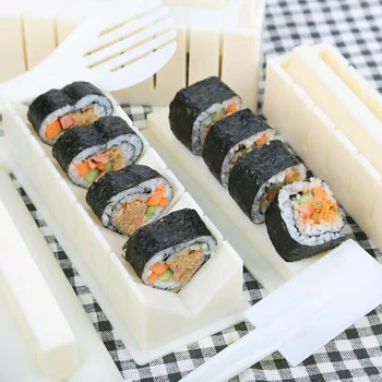 10stk Sushi Gør Kit Sushi Skimmel Deluxe-Udgave med Komplet Sushi Sæt DIY Hjem Sushi Værktøj
