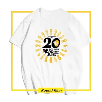 Kamen Rytter Heisei 20 års Jubilæum Trykt t-Shirt Cosplay kortærmet T-shirt