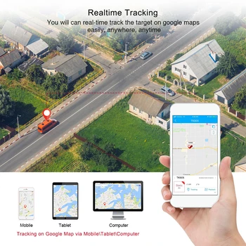 GPS Tracker Bil 5000mAh 90 Dages Standby 2G Køretøj Tracker GPS Locator Vandtæt Magnet Stemme Overvåge tracking enhed