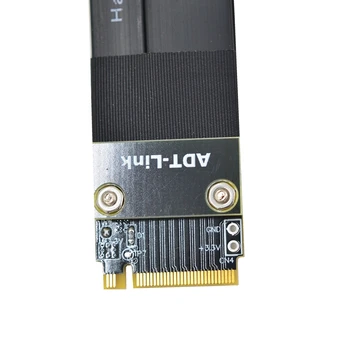 32G/bps PCI-e 16x Til M2 M. 2 NGFF NVMe Nøgle-M 2230 2242 2280 2260 Riser Card Gen3.0 Kabel-PCIe x16 Extender med Sata strømkabel