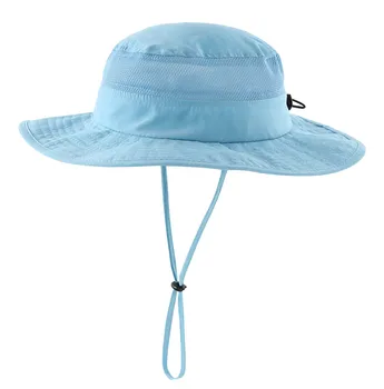 Connectyle lille Barn nyfødte Drenge Piger UPF 50+ Spand solhat Justerbar Mesh Wide Brim UV solbeskyttelse Børn Hat