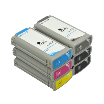 DAT 6 Farve 130ml for H P 72 Kompatible Blækpatroner med Chip For Designjet T610 T770 T795 T1100 T1120 T1200 T1300 T2300