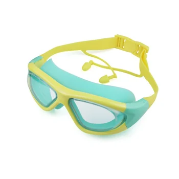Høj Kvalitet Silikone Svømning Beskyttelsesbriller, Anti-tåge UV-Svømning Briller Med Øreprop for Børn Vandsport Briller