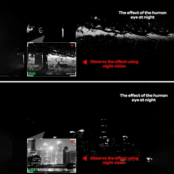 High Definition Infrarød nattesyn Enhed Monokulare Night Vision Kamera Udendørs Digital Teleskop med Dag og Nat med Dobbelt anvendelse