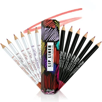 12 Farver/Set Sexet Matte Lip Stick Lipliner Lip Liner Pencil Matt Nude Lipsliner Pen Sæt Skønhed Makeup Af Kosmetiske