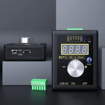 SG-002 Analog 0-5V 0-10V 4-20mA Signal Generator og Genopladeligt Batteri Lomme, Justerbar Spænding Strøm Simulator Kalibrator